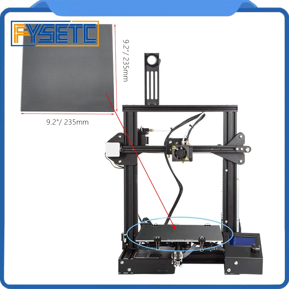 Платформа для 3D принтера Ultrabase Подогреваемая платформа стеклянная панель