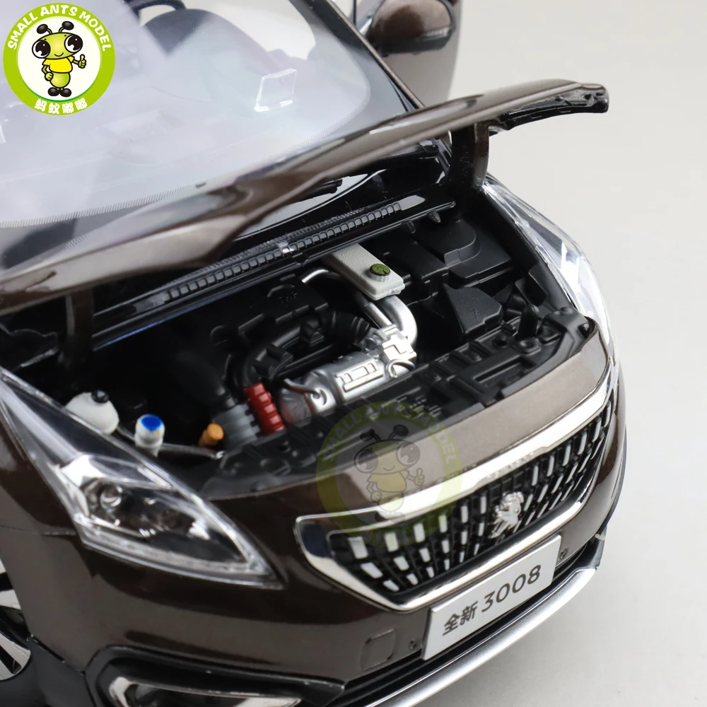 1/18 Китай Пежо 3008 SUV литая модель автомобиля игрушка джип Дети Мальчики Девочки Подарки коричневый