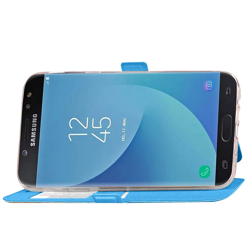 Чехол для телефона Samsung Galaxy J5 2017 j530 j530F EU 5 2 &quotфлип кейс из искусственной кожи ТПУ
