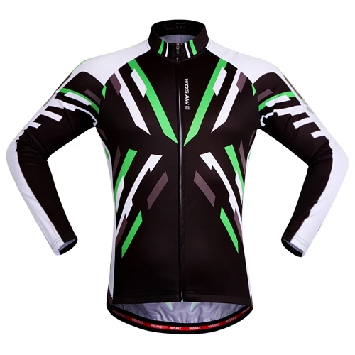 A Cycling Jersey WOSAWE Велоспорт Джерси человек с длинным рукавом езда на велосипеде одежда спортивная рубашка Топ дышащая одежда Осень велосипед спортивная одежда - Цвет: A Cycling Jersey