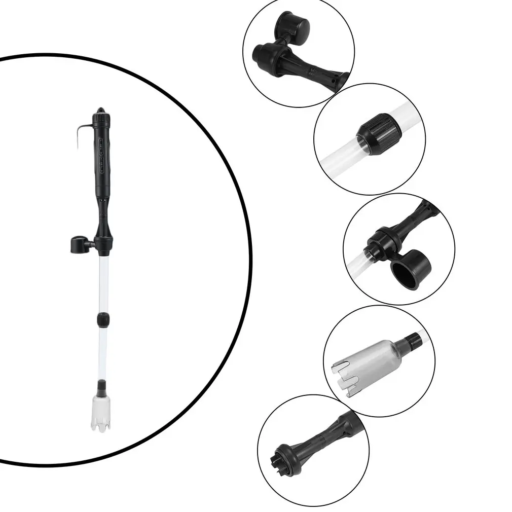 Аквариумный аквариум электрическая шайба вакуум сифон дозатор с насосом для