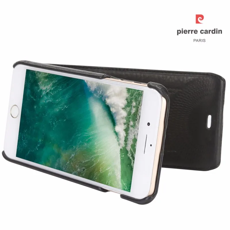 Чехол для телефона Pierre Cardin s, сумки для iPhone 6, 6 s, 7, 8, 8 Plus, чехол из натуральной кожи, Вертикальный флип-чехол для iPhone 8, 7, чехол