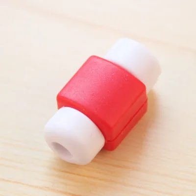 red Симпатичные кабель Защита наушников для iPhone Sansung huawei Xiaomi USB Красочные Зарядное устройство кабель наушников Обложка protetor de Кабо - Цвет: red
