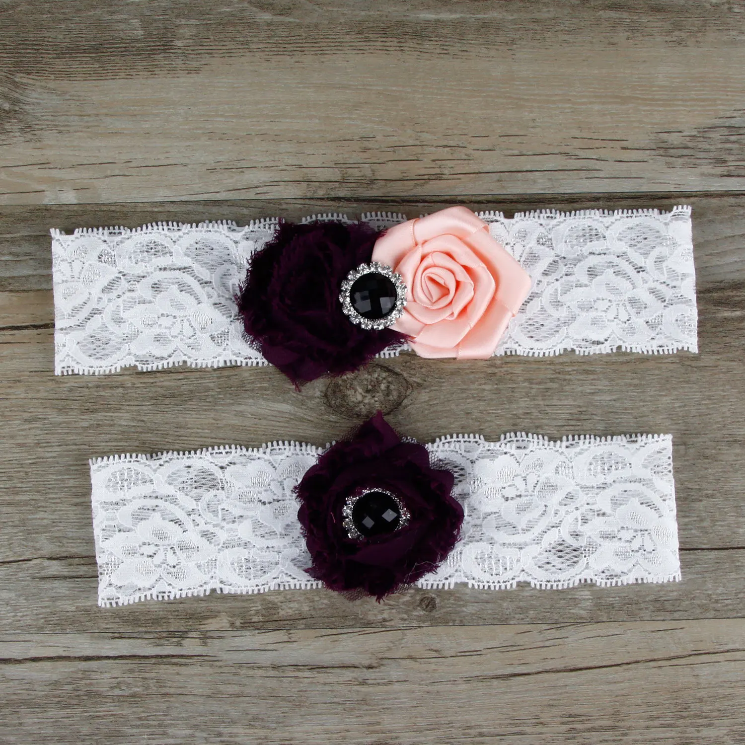 2Pcs/set 16Styles plate flower Original handmade western wedding lace garter accessories bridal decoration | Дом и сад