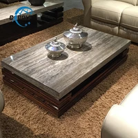 luxury living room design center table modern coffee table with marble topwooden corner table for sale