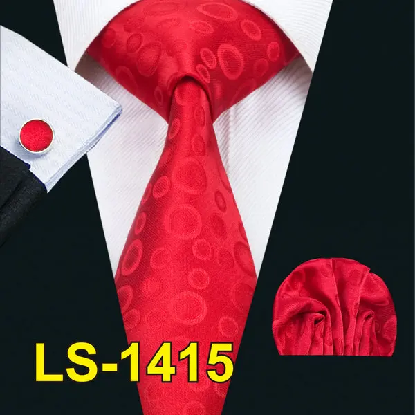 LS1415 LS-1101, Barry.Wang, мужской галстук, коричневый, новинка, шелковый галстук, запонки, набор для мужчин, формальный, для свадьбы, вечеринки, для жениха, для бизнеса - Цвет: LS1415