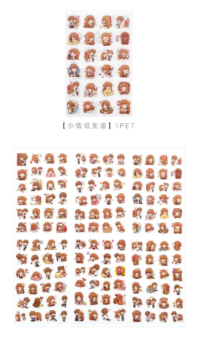 Kawaii 6 шт./компл. корейский bobo медведь милый маленький ангел пара жизни серии дневник наклейки, декоративный элемент для рукоделия stickerchildren подарки