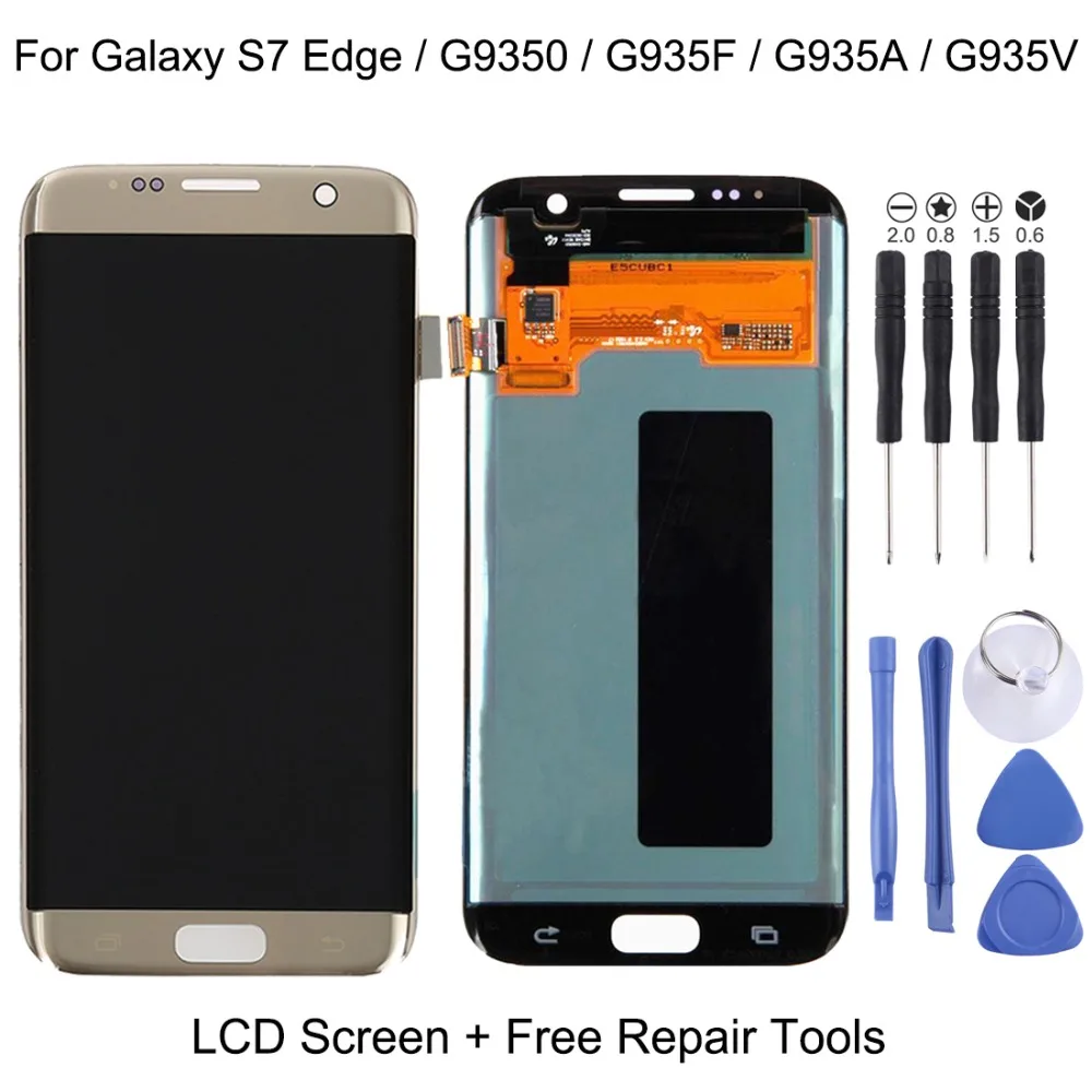 Новый оригинальный ЖК дисплей + сенсорная панель для Galaxy S7 Edge / G9350 G935F G935A/G935V