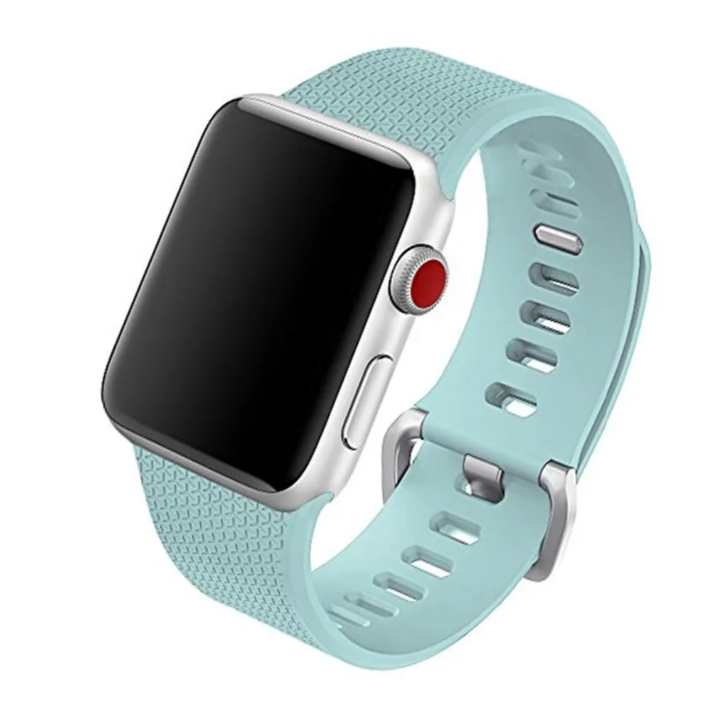 Ремешок силиконовый спортивный для Apple Watch 6 SE 5 4 3 2 1 Band 44 мм 40 браслет iwatch band 38 42