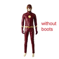 no boots set Костюм супергероя Барри Аллена для косплея, костюм на Хэллоуин, костюм для взрослых и мужчин, вечерние костюмы для косплея - Цвет: no boots set