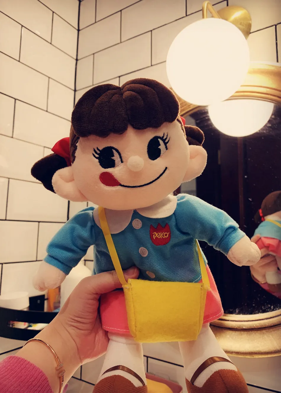 Японское аниме fujiya Peko girl plsuh игрушка kawaii мультипликационный персонаж кукла