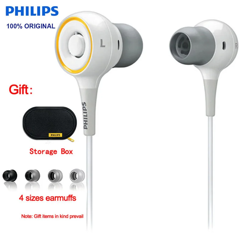 Официальная Спортивная гарнитура Philips SHE6000 наушники вкладыши для бега с басами
