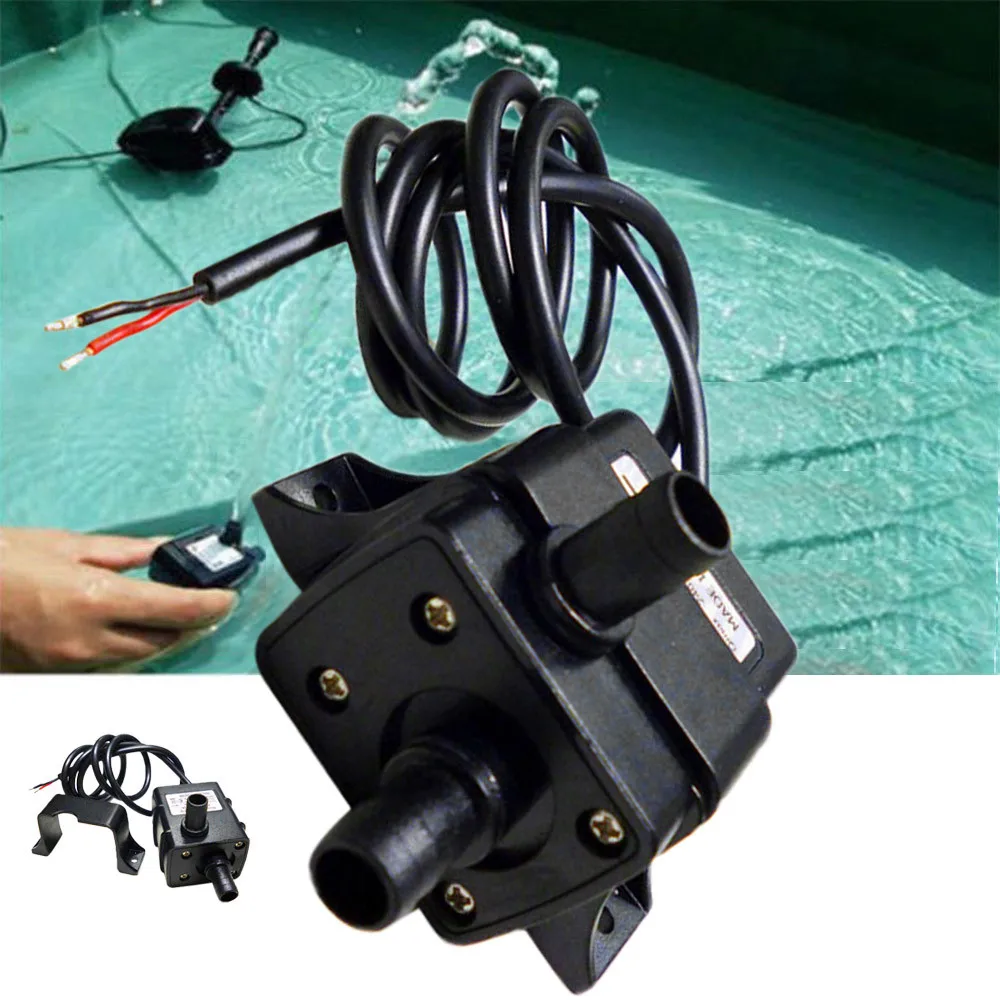 Крайне низкий уровень шума DC12V 3M 240L/ч Водонепроницаемый Бесщеточный насос мини