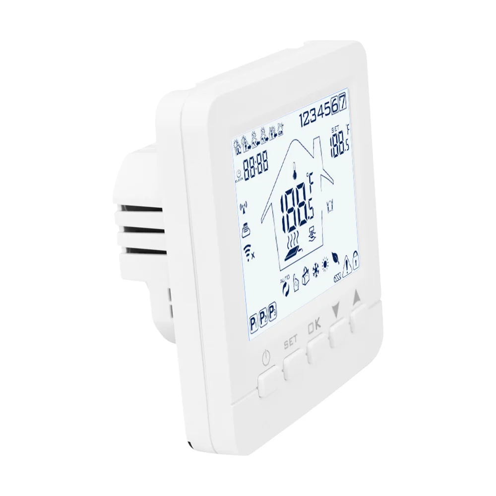 Wifi Smart Wi-Fi Programmable Digital Touch Screen Thermostat Heating Thermostat Warm Floor Electric System APP Voice