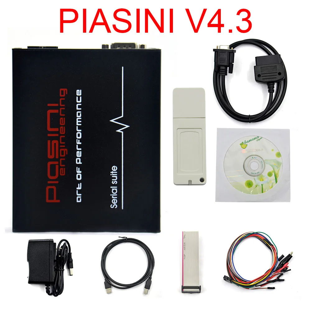 Белый Черный PIASINI v4.3 4,1 мастер полная версия ECU программист серийный набор(JTAG-BDM-K-line-L-line-RS232-CAN-BUS - Цвет: Белый