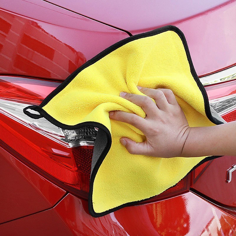 

Super Absorbent Car Wash Microfiber Towel Car Cleaning Drying Cloth size 30*30cm Hemming Car Care Cloth Detailing Car wash Towel