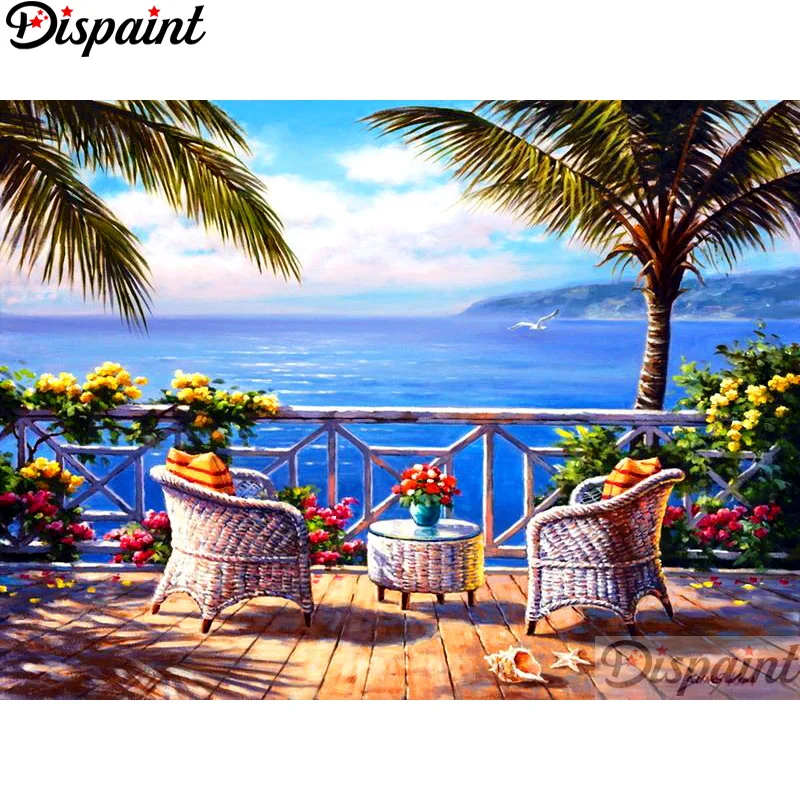Алмазная 5D Вышивка Dispaint картина с квадратными/круглыми стразами сделай сам