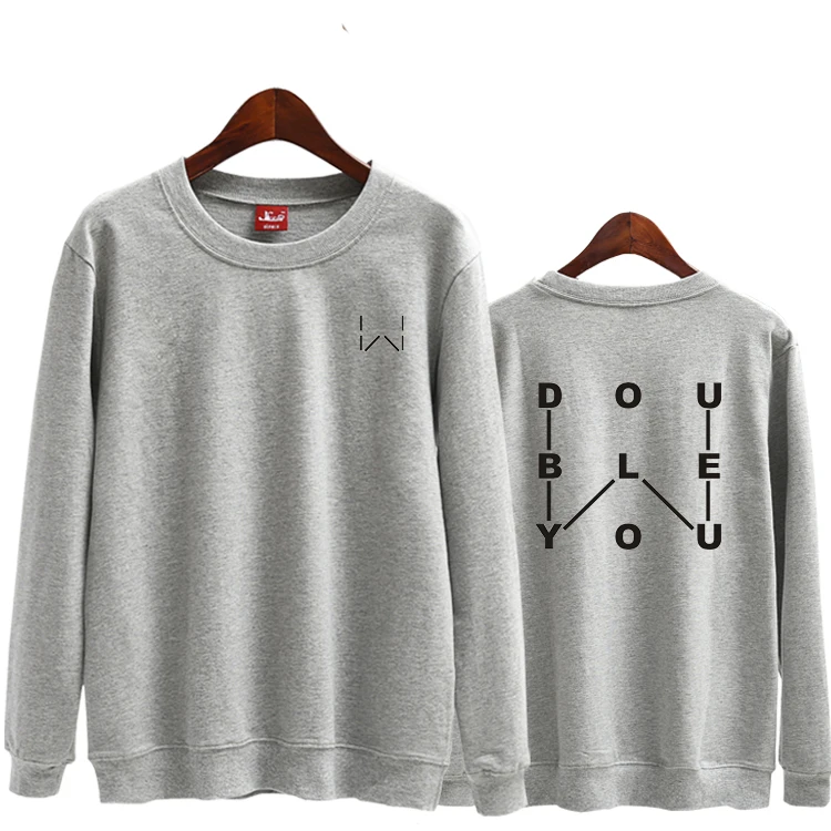 Тонкая толстовка унисекс с принтом круглым вырезом 3 цвета | Женская одежда