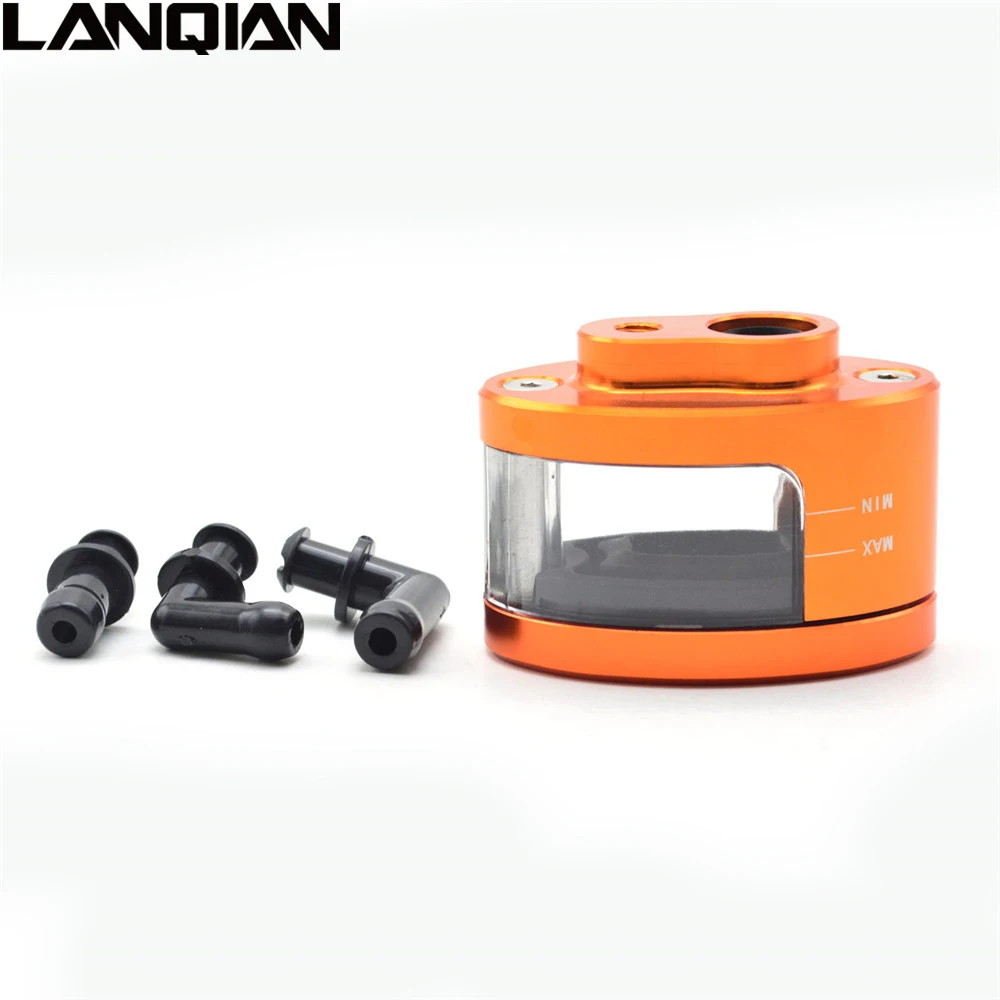 Orange Not Bracket Мотоцикл с ЧПУ Тормозная муфта цилиндрический резервуар жидкость масло чашки Кронштейн для Honda CRF1000L Африка Твин CBF1000 XRV 750 гром - Цвет: Orange Not Bracket