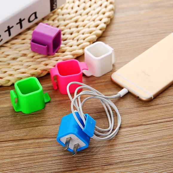 

100PCS Colorful Cable Wire Organizer Clip Tidy USB Charger Plug Cord Holder Cable Fixed clamp For iPhone 5 5s 6 6s 7