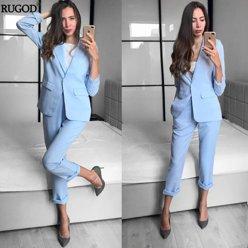 Rugod 2021 красивое и элегантное Офисные женские туфли деловые костюмы для мужчин