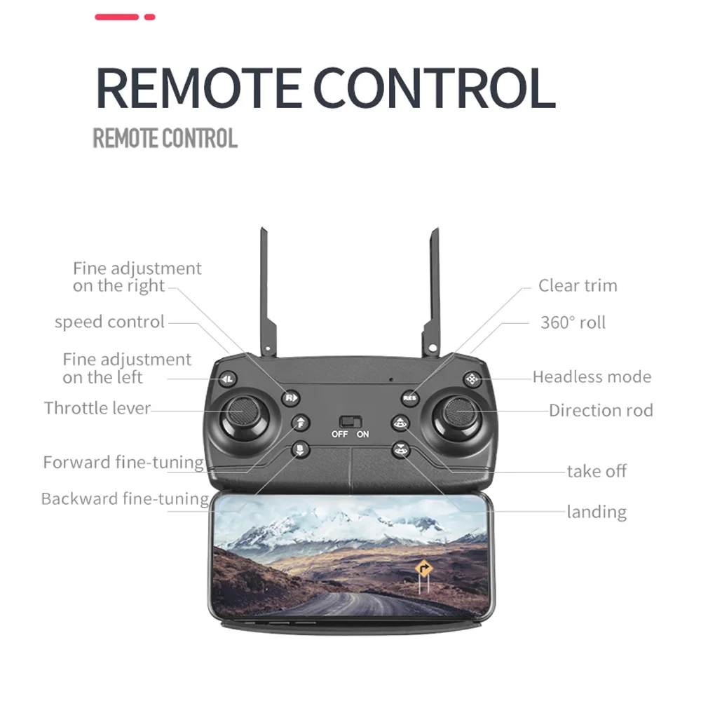 only remote control Дроны с камерой hd Дрон rc вертолет Дрон 4k игрушки Квадрокоптер drohne Квадрокоптер helikopter droni селфи пульт дистанционного управления M6 - Цвет: only remote control