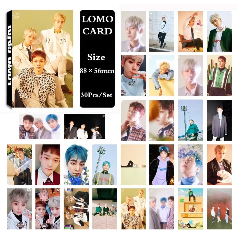 KPOP EXO CBX цветущие дни самодельный бумажный постер фото карта Lomo HD Фотокарта для