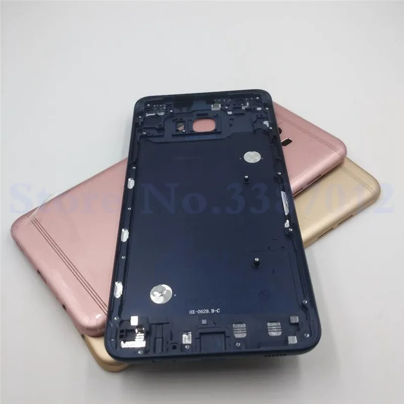 Металлический материал Крышка батарейного отсека задняя дверь корпус для Samsung Galaxy C7 Pro C7010 батарея чехол с отслеживанием