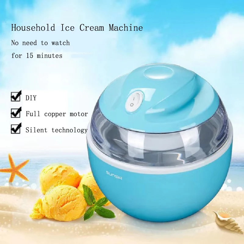 220В бытовая машина для приготовления мороженого самоохлаждающая портативная