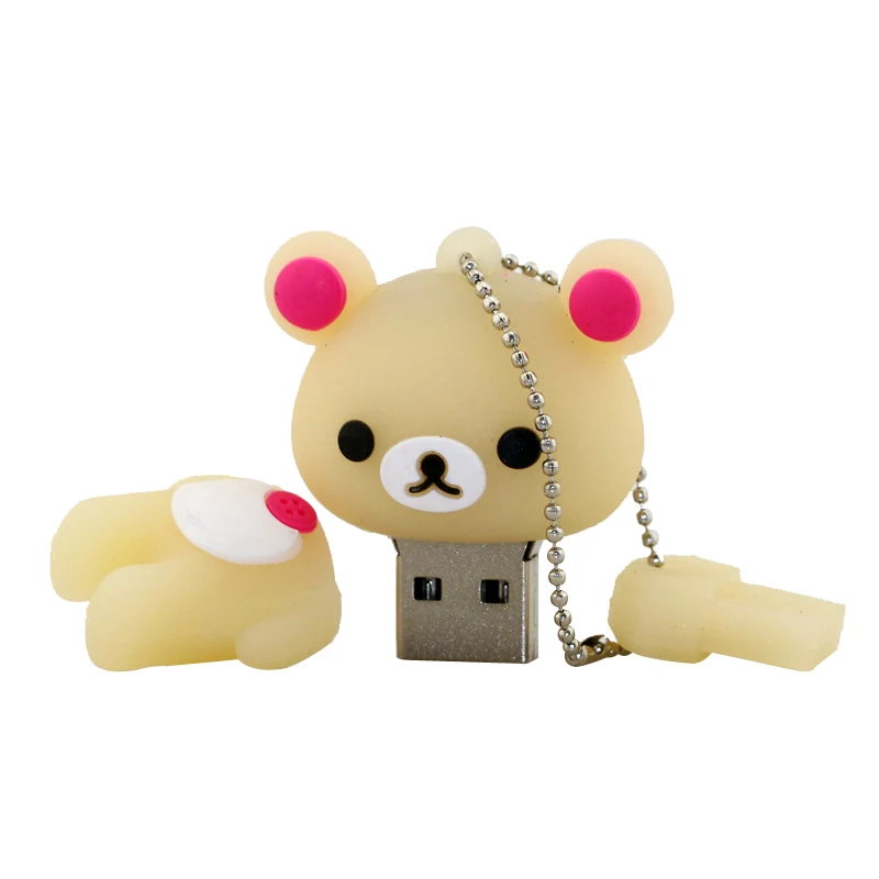G Прекрасный накопитель Rilakkuma Медведь стиль USB флешка memory stick U диск 4ГБ 8ГБ 16ГБ 32ГБ 64ГБ 128 ГБ - Цвет: G