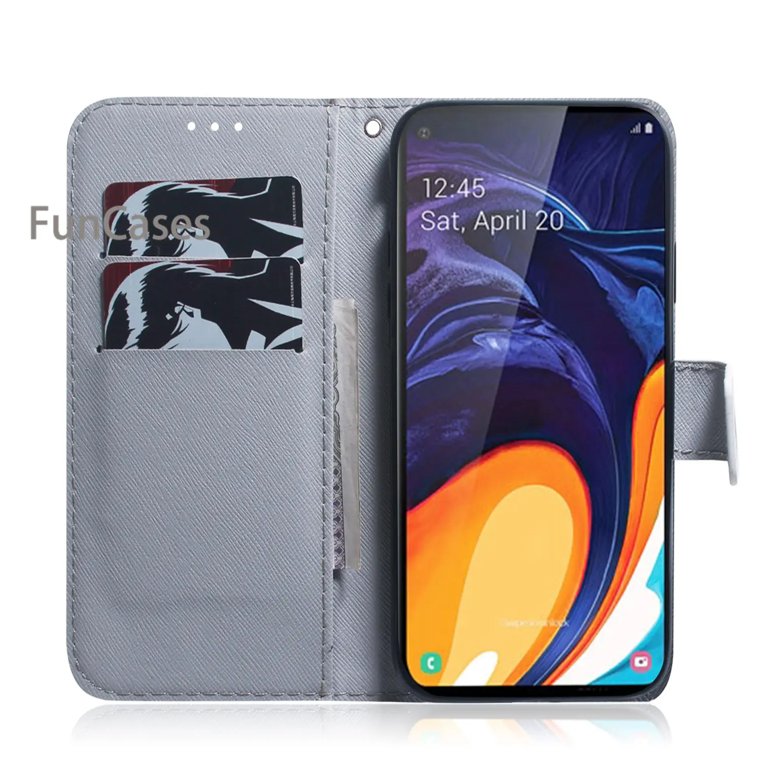Чехол для телефона armor samsung M40 Wolf Rhinestone чехол Galaxy estojo A60 книги из искусственной кожи