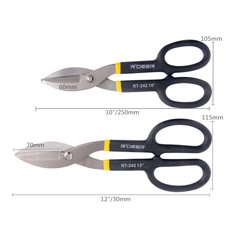 RDEER 1 шт. металлические ножницы 10 ''/12&quot оловянные Мультитул авиационные для