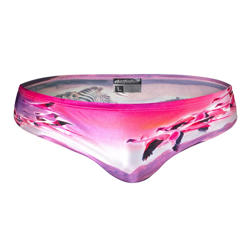 Купальник мужской нейлоновый с заниженной талией пикантный пляжный купальник