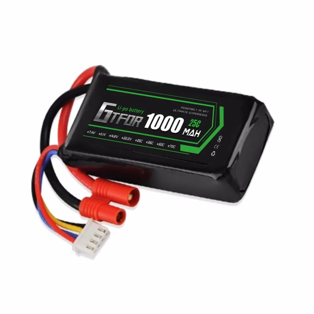 GTFDRLi-Poly Battery 22.2V 1000mAh 25C MAX50C 6S 1/10 RC Car Lipo Bateria Multicopter Quadcopter Race | Игрушки и хобби