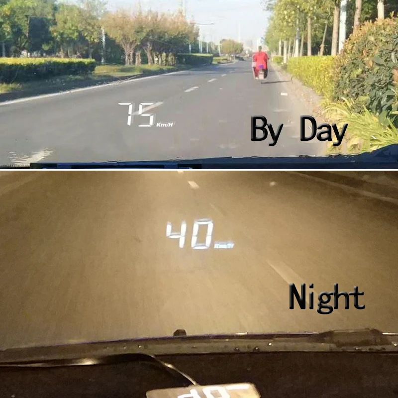 Проектор HUD на лобовое стекло универсальный дисплей с GPS информационный