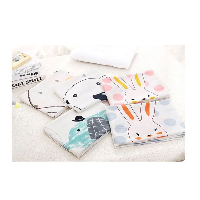 

Newborn Baby Swaddling Summer Bamboo Fiber Cotton Blanket For Infant 110*110cm Baby Bath Muslin Blanket Kids Sleepsack Bedding