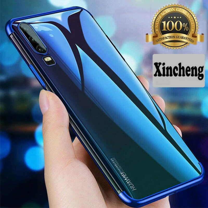 Силиконовый чехол для Huawei P Smart Plus 2019 P30 защитный прозрачный из ТПУ P20 Pro Lite
