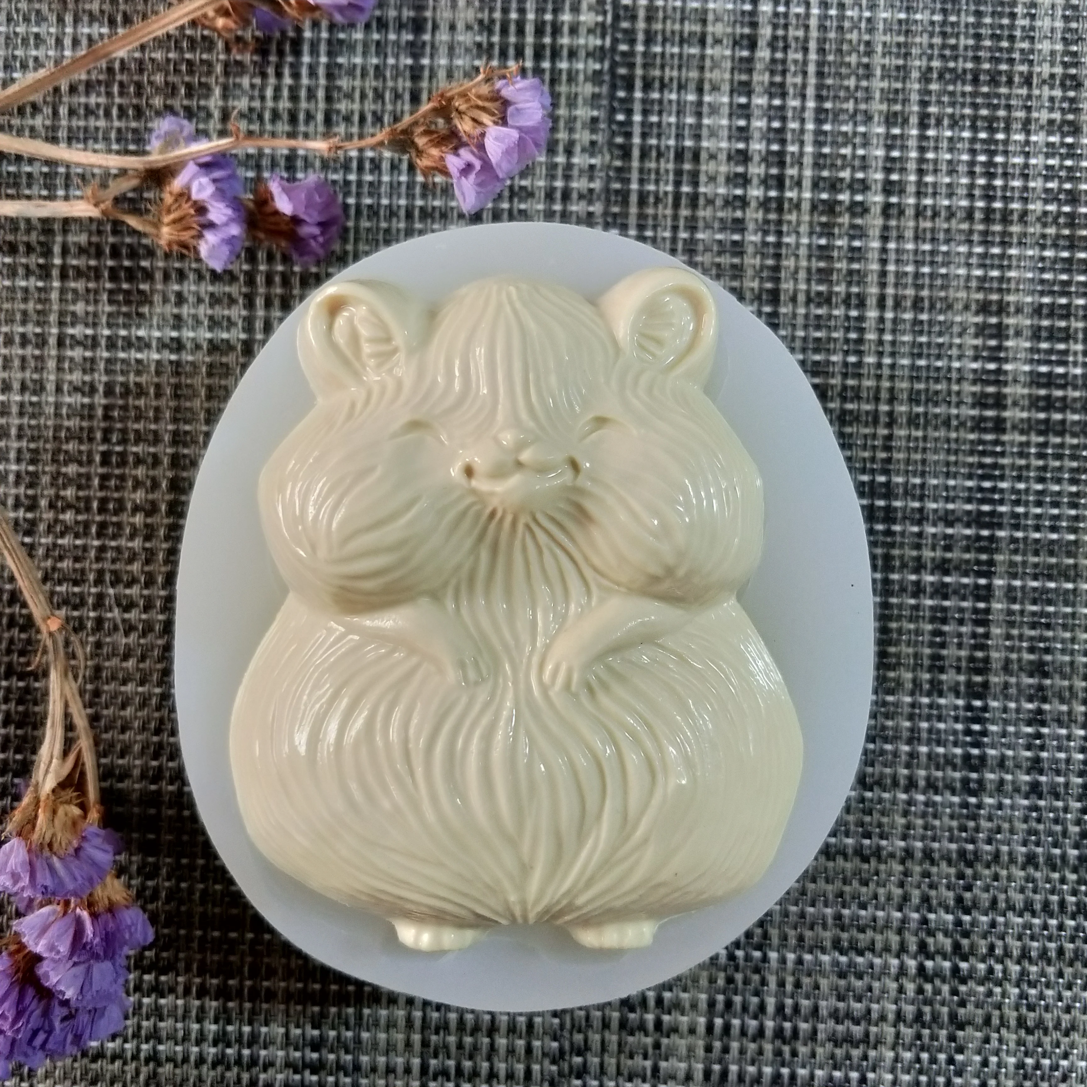 DW0133 PRZY 3d животные милый маленький хомяк силиконовая форма для мыла изготовления
