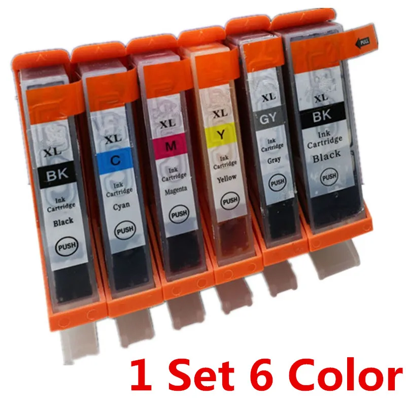 1 Set 6 Color Замена PGI-970PGBK PGI970 PGI-970 CLI-971 PGI 970 PGI-970XL чернильные картриджи для Canon Pixma MG7790 MG 7790 MG-7790 - Цвет: 1 Set 6 Color