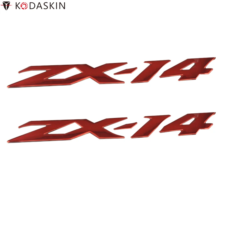 KODASKIN мотоцикл логотипы Светоотражающие 3D повышение эмблемы наклейки для Kawasaki ZX-14