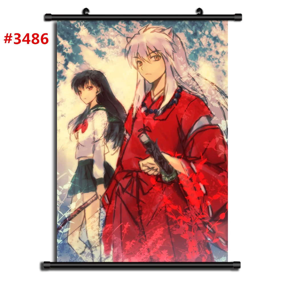 InuYasha Inu Yasha Аниме Манга настенный плакат свиток B - Цвет: 3486