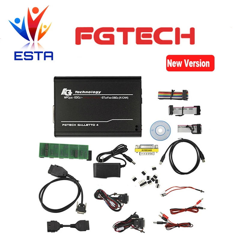 Professional ECU Chip Full Adapters Master V54 FGTECH Galletto 4 Supports BDM Function TriCore Multi-Language ECOB2 FG TECH |