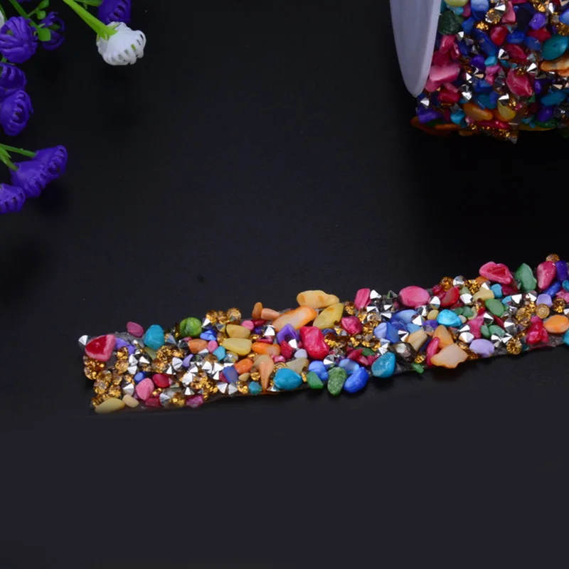 1Meter Rhinestones Lace Trims Sew-on Crystal Chain Ribbons Tape Wedding Dress Party Home Decoration DIY Accessories | Дом и сад