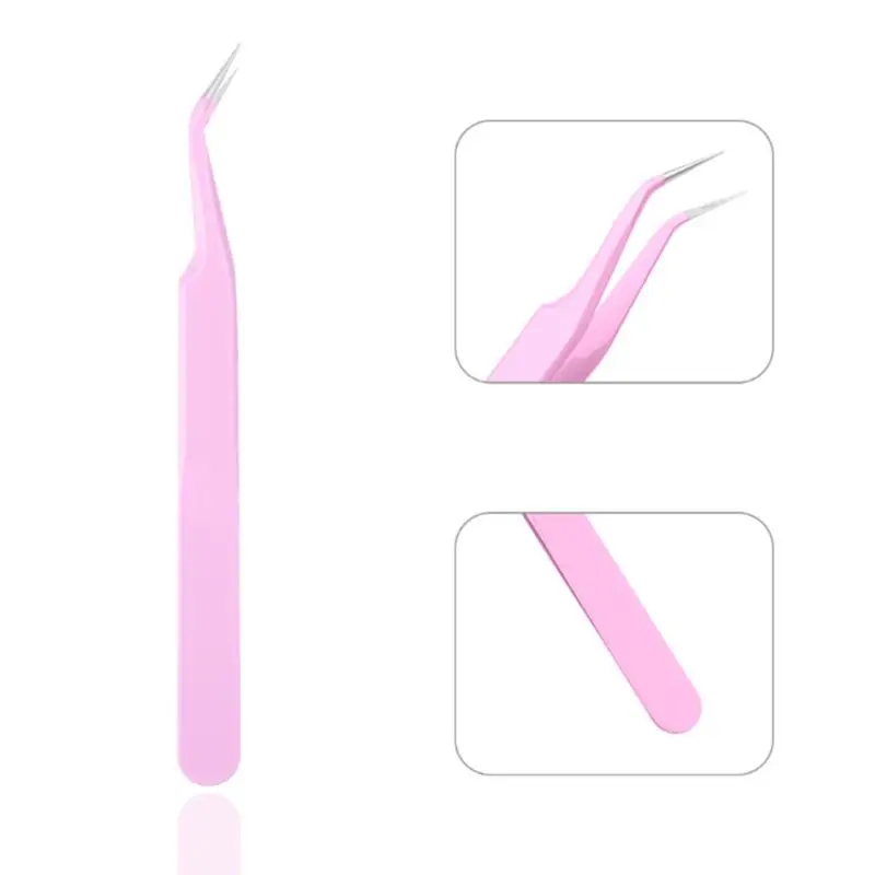 Пинцет для наращивания ресниц пинцет с прямым изгибом нержавеющая сталь макарон