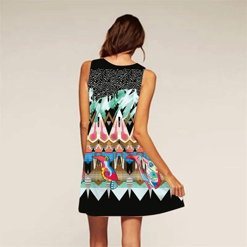 Женское летнее платье с цветочным принтом и замком 2018 женские мини платья без