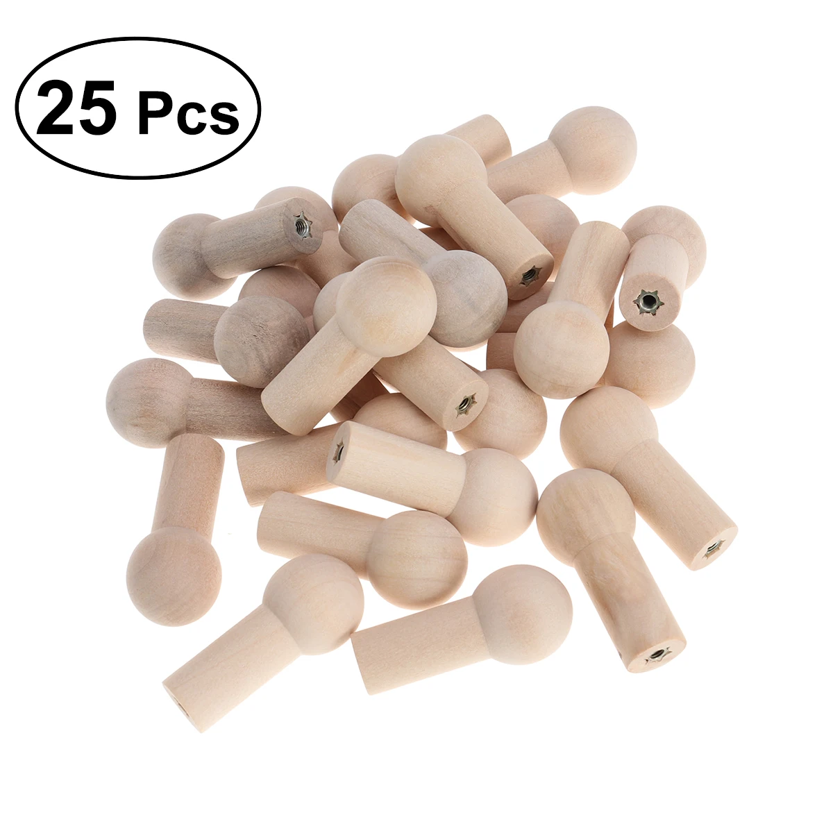 25pcs Wooden Wall Hook Accessories Wood Clothing Hooks Shaker Pegs For Kids Room Livingroom Home Decoration | Дом и сад