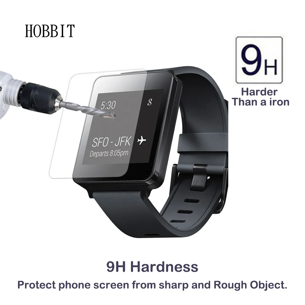 Защитный экран для LG G Watch W100 2 упаковки 0 3 мм 2.5D 9H закаленное стекло твердость