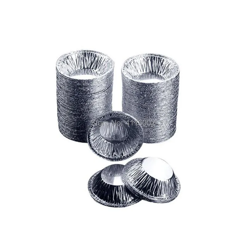 Online 10000 Stücke Einweg Zinn Folie Ei Torte Sterben Aluminium Folie Ei Torte Basis Ei Torte Tasse Backformen Backen Werkzeug