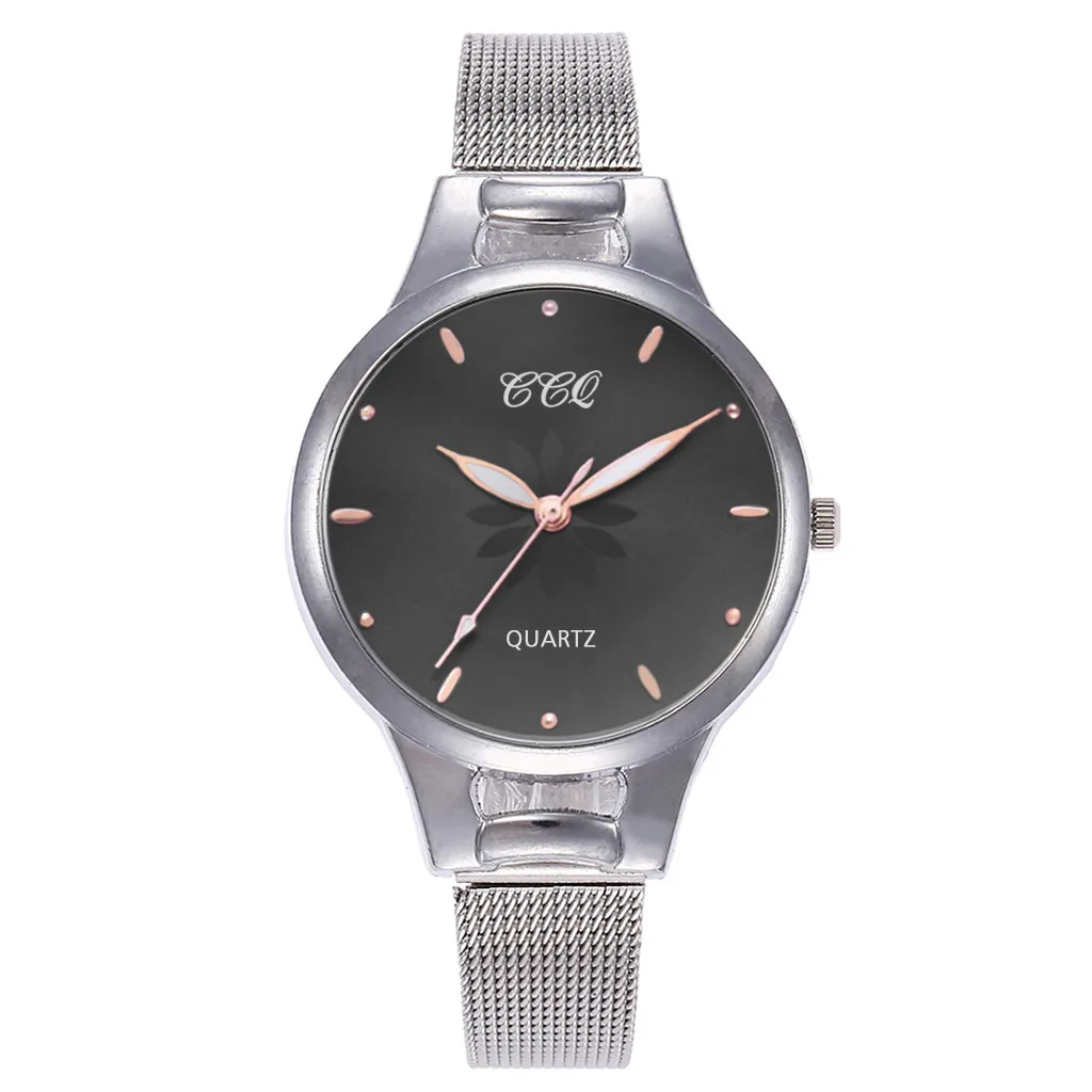 Женские кварцевые часы Zegarek Reloj Mujer простые и стильные с сетчатым ремешком из