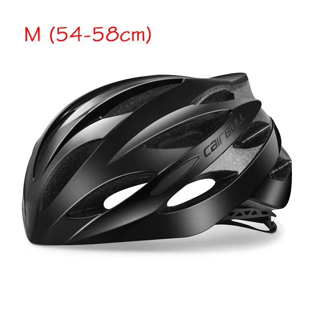 BLACK M(54-58CM) CAIRBULL 220 г ультра-легкий дорожный гоночный велосипедный шлем унисекс MTB защитный велосипедный шлем в форме Cascos Ciclismo 54-62 см крышка - Цвет: BLACK M(54-58CM)